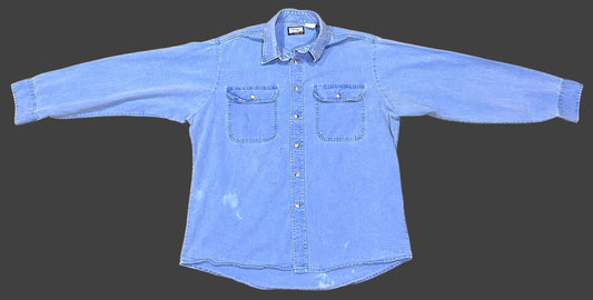 Vintage 90's Faded Light Blue Fieldmaster Button-Down