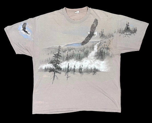 Vintage 90's All-Over Print Eagle T-shirt