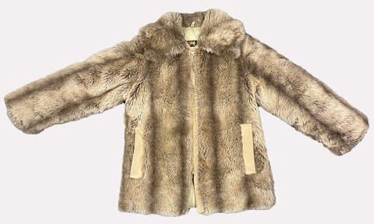 Vintage 90's Hansa-Branta Goose Down Faux Fur Coat